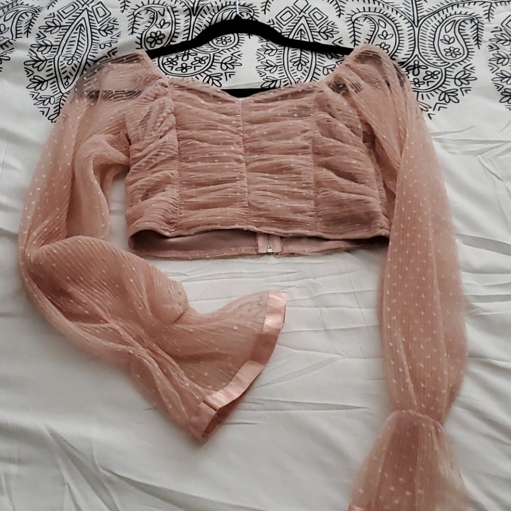 Pink crop top - Picture 1 of 3